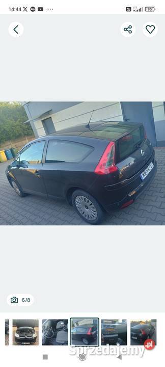 Citroen C4 coupe 14 LPG klimasprawna opłaty 1399cm3