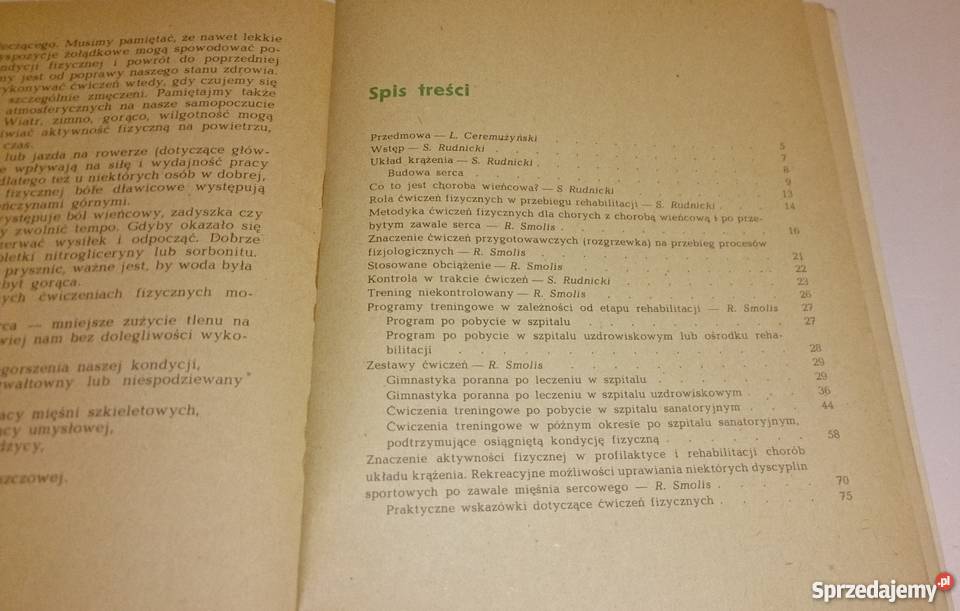 Rudnicki Smolis Rehabilitacja fizyczna zawale Rogoźnik sprzedam