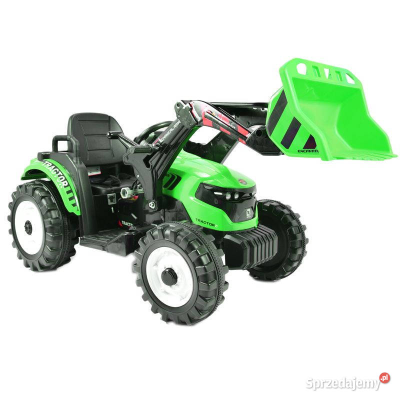 Autko na akumulator OLBRZYMI TRAKTOR Z PRZYCZEPĄ