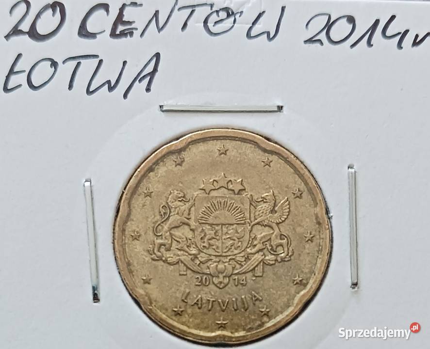 20 Eurocentów Łotwa 2014 r Numizmatyka sprzedam