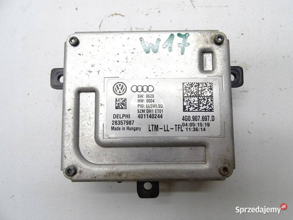 PRZETWORNICA MODUŁ ŚWIATEŁ STEROWNIK 4G0907697D