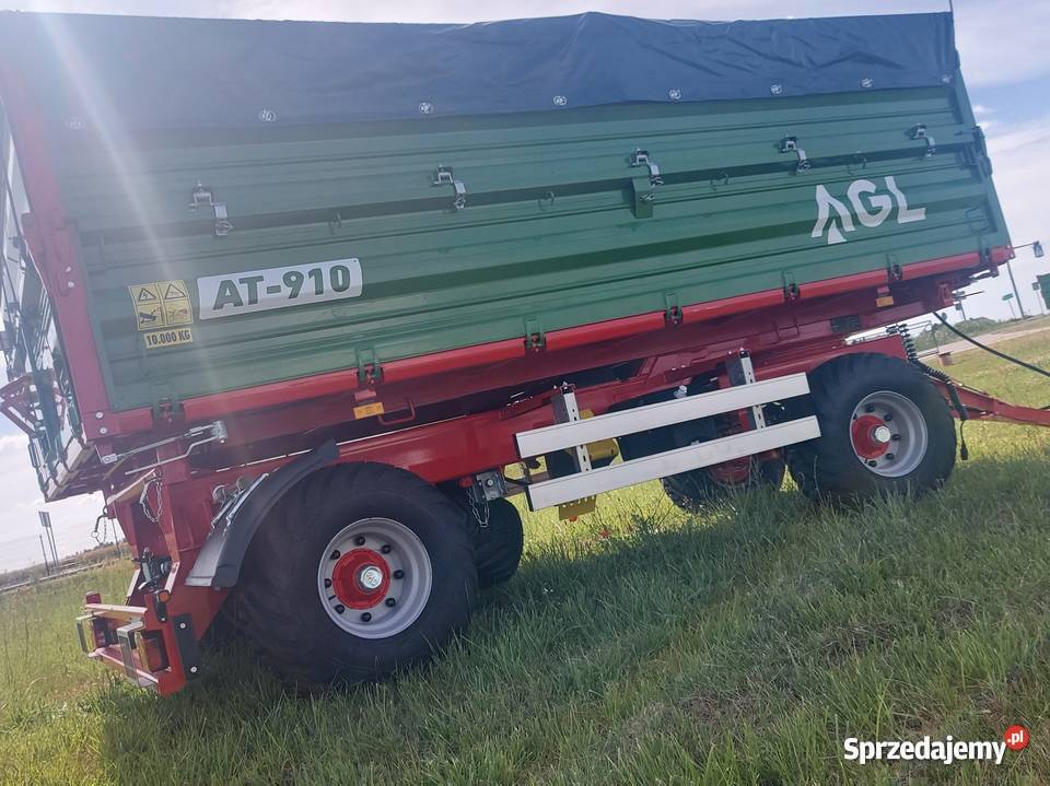 Przyczepa Rolnicza Dwuosiowa AGL AT910 10ton Grabica