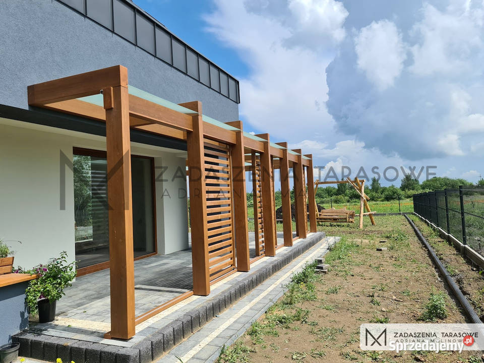 Zadaszenie tarasowe nowoczesna stodoła