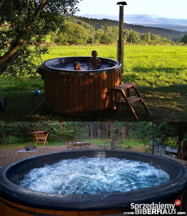 BALIA Ogrodowa Jacuzzi PIEC Hydromasaż 200 LED Nowy Targ