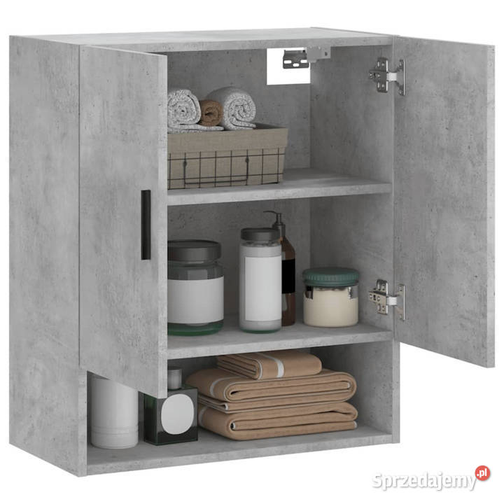 Szafka wisząca szarość betonu 60x31x70 WM829928 Warszawa