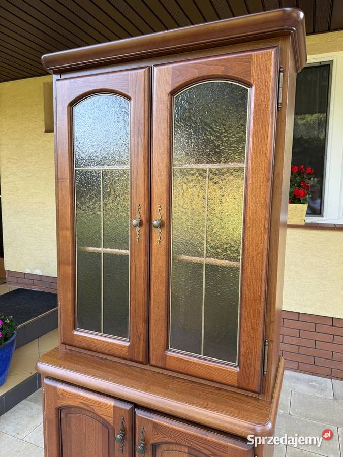 Regał Bawaria szafka przeszklona kredens witryna Sulbiny