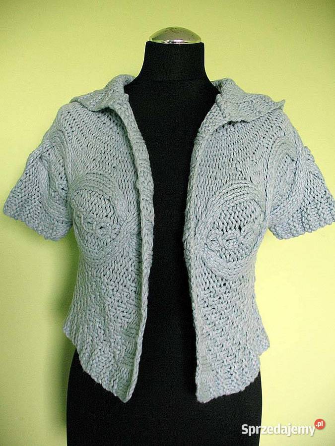 Sweter rozpinany krótki 36 38 M biust 80 Siedlce