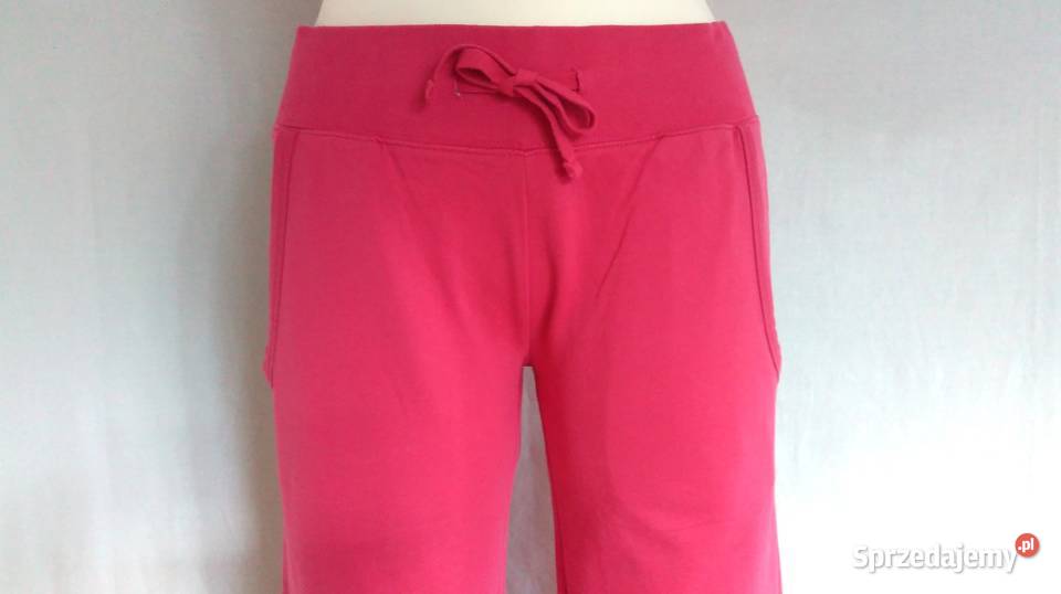 Spodnie damskie Dresowe r 38 różowe Bawełna NOWE Odzież sportowa Białystok sprzedam