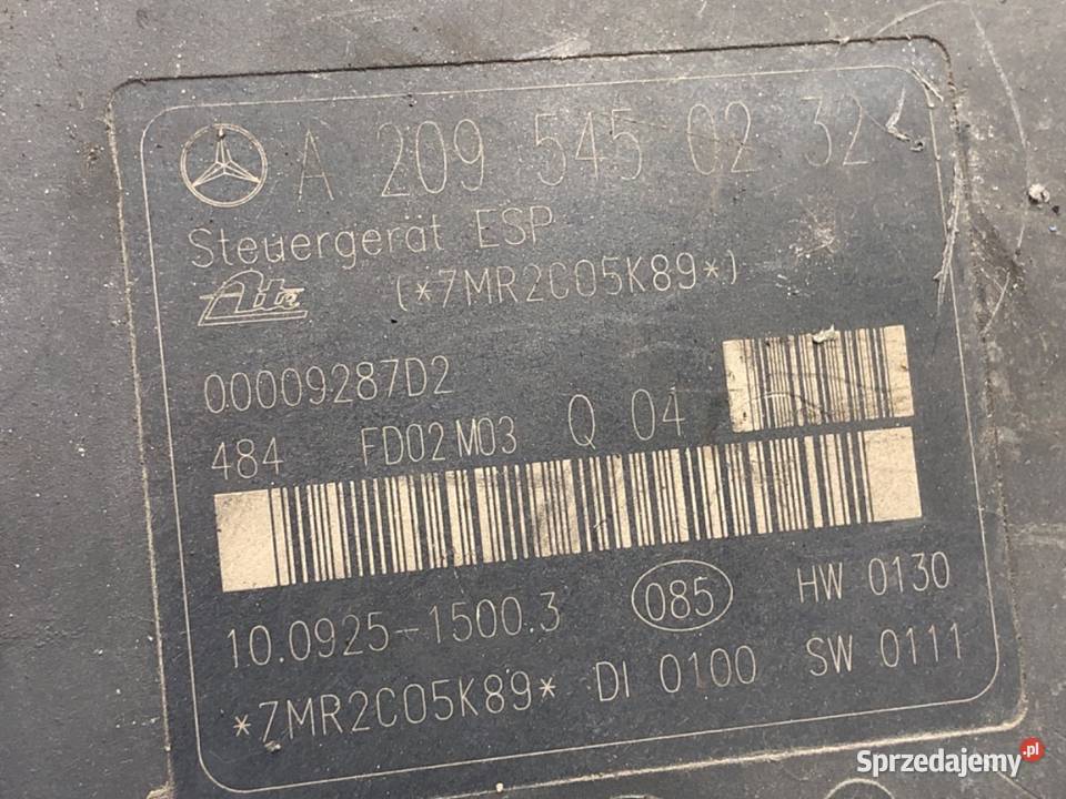 POMPA ABS MERCEDES W203 A2095450232 18 163 0007 osobowe