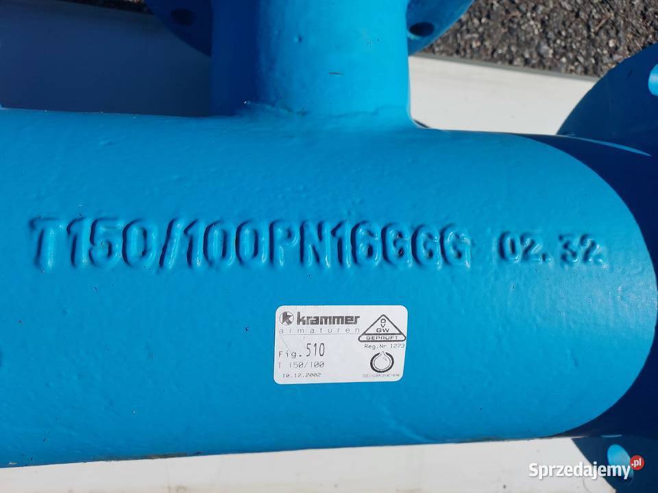 Trójnik kołnierzowy DN 150 x 100 krammer małopolskie Łazy