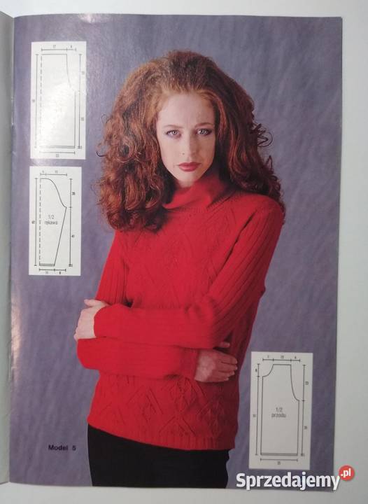 Dama w swetrze 122004 druty Gdańsk