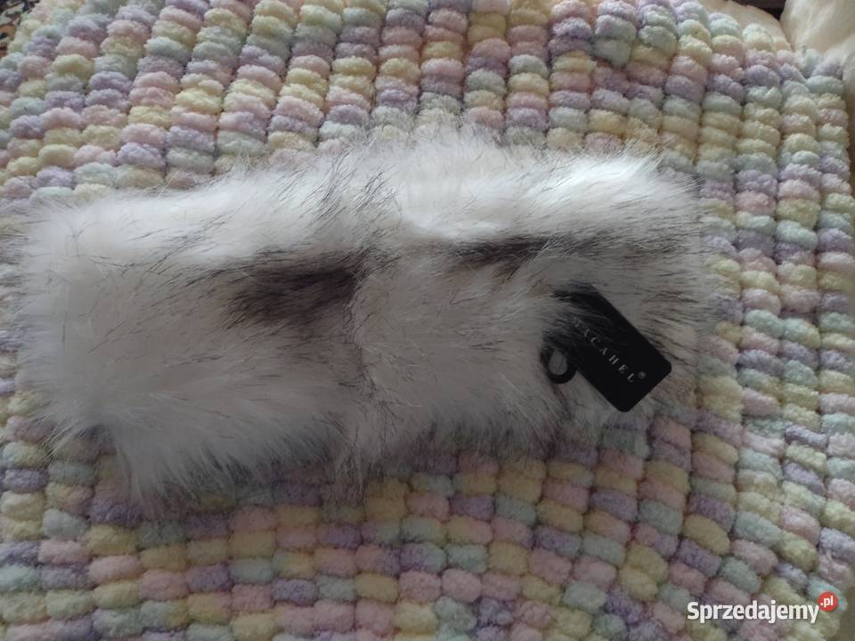 Wytworna FUTRZANA OPASKA zimowa z LondynuNOWA Kraków