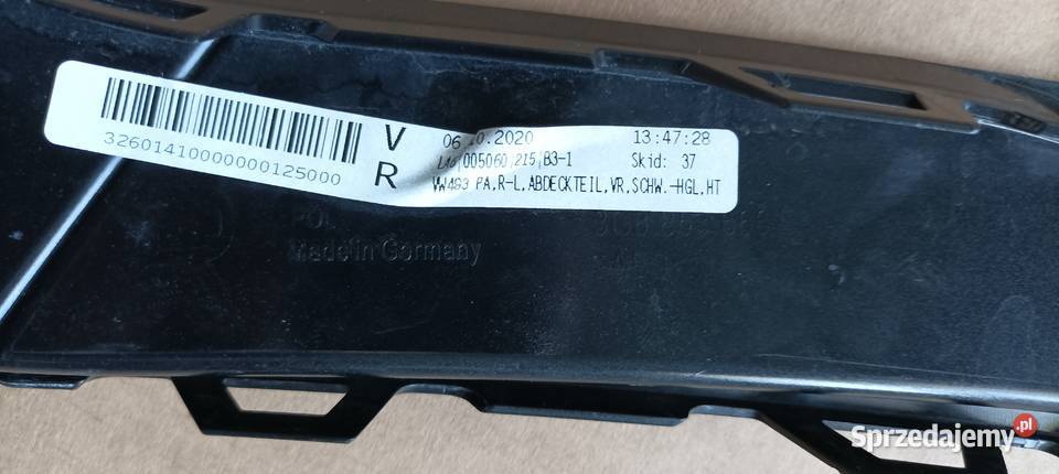 Vw Arteon R FL kratka prawa zderzaka części blacharskie Łódź