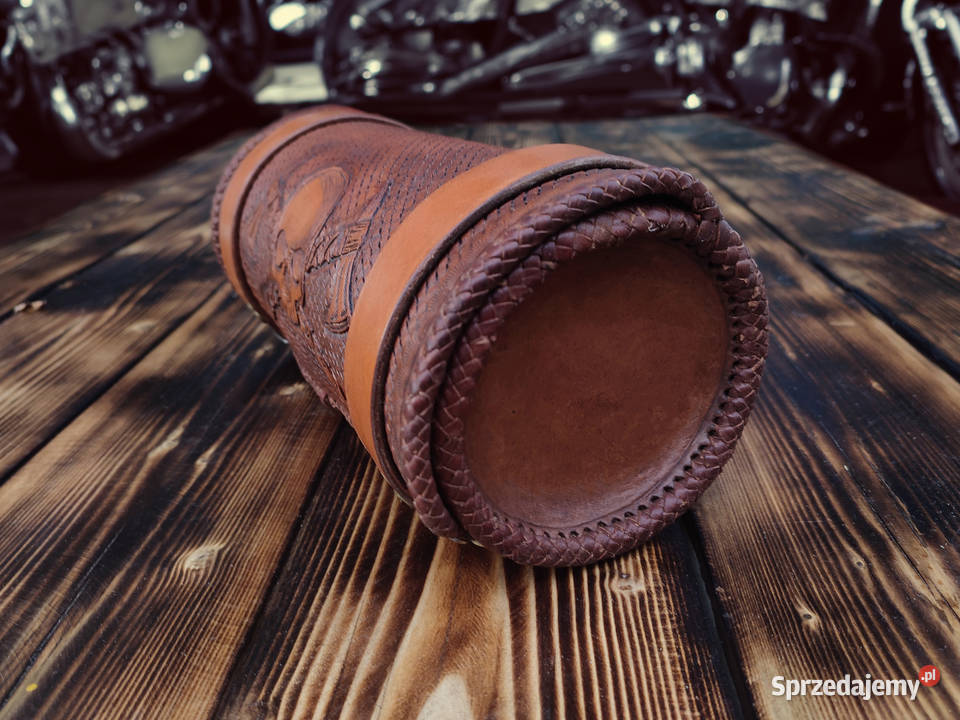 Torba motocyklowa rolka skórzana piornik na Łomianki