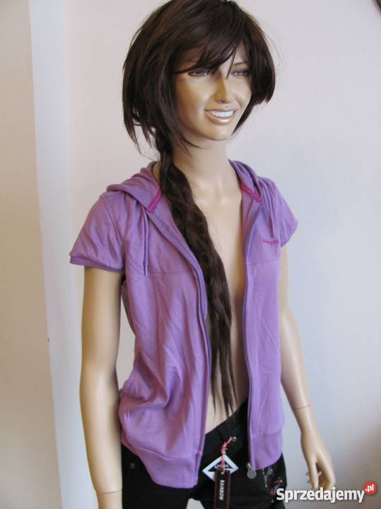 Bluza fitness z kapturem fioletowa LAGEAR Zamość