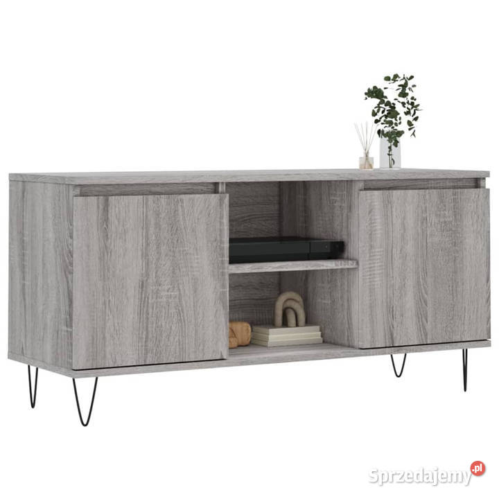 Szafka pod telewizor szary dąb sonoma 104x35x50 mazowieckie Warszawa