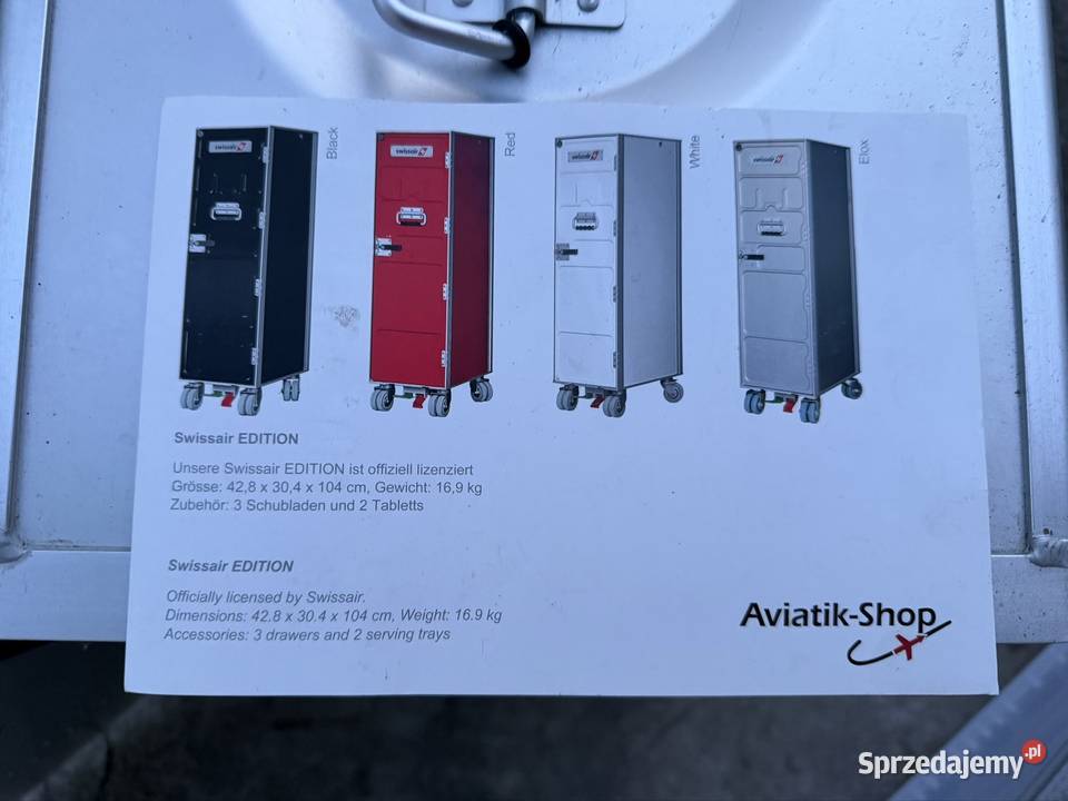 Swissair Box w kolorze aluminiowoszarym Pozostałe Starogard Gdański
