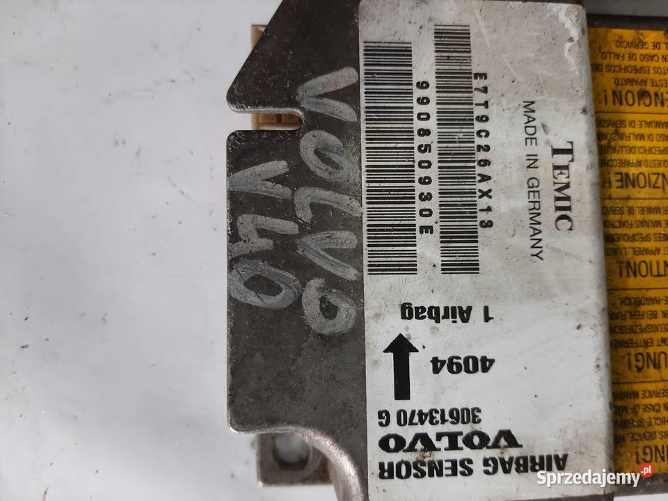 Volvo V40 S40 Sensor sterownik moduł poduszek Ksawerów