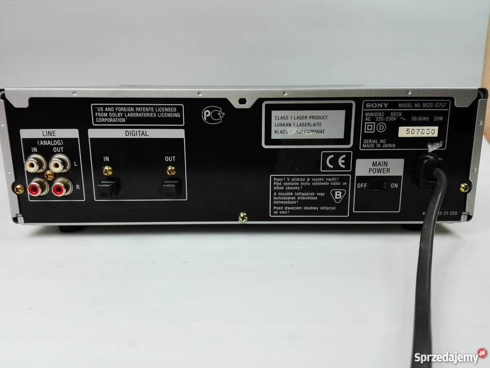 Nagrywarka Sony MDSS707 Mini Disc sprzedam