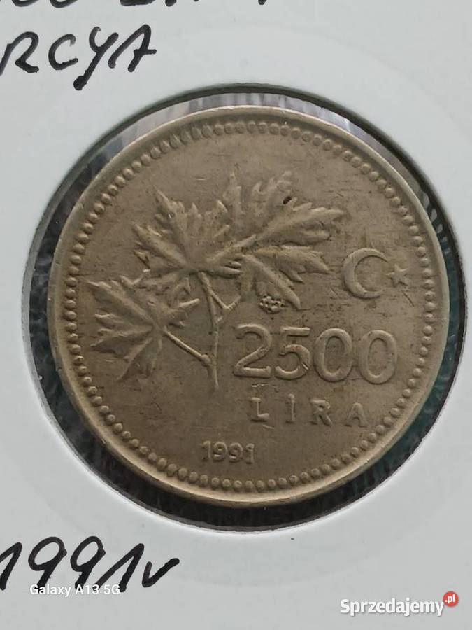 2500 Lira 1991 r Konin