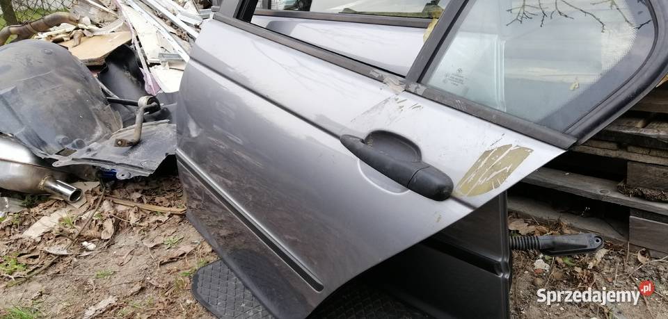 Bmw e46 drzwi tylne lewe sedan silbergrauetallic łódzkie Aleksandrów Łódzki