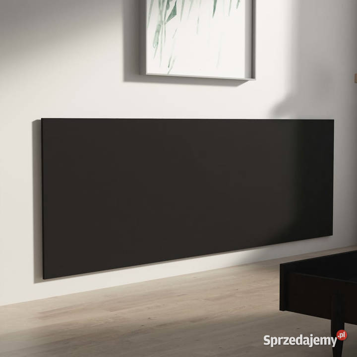 Zagłówek łóżka ścienny czarny 240x15x80 WM811053 Warszawa sprzedam