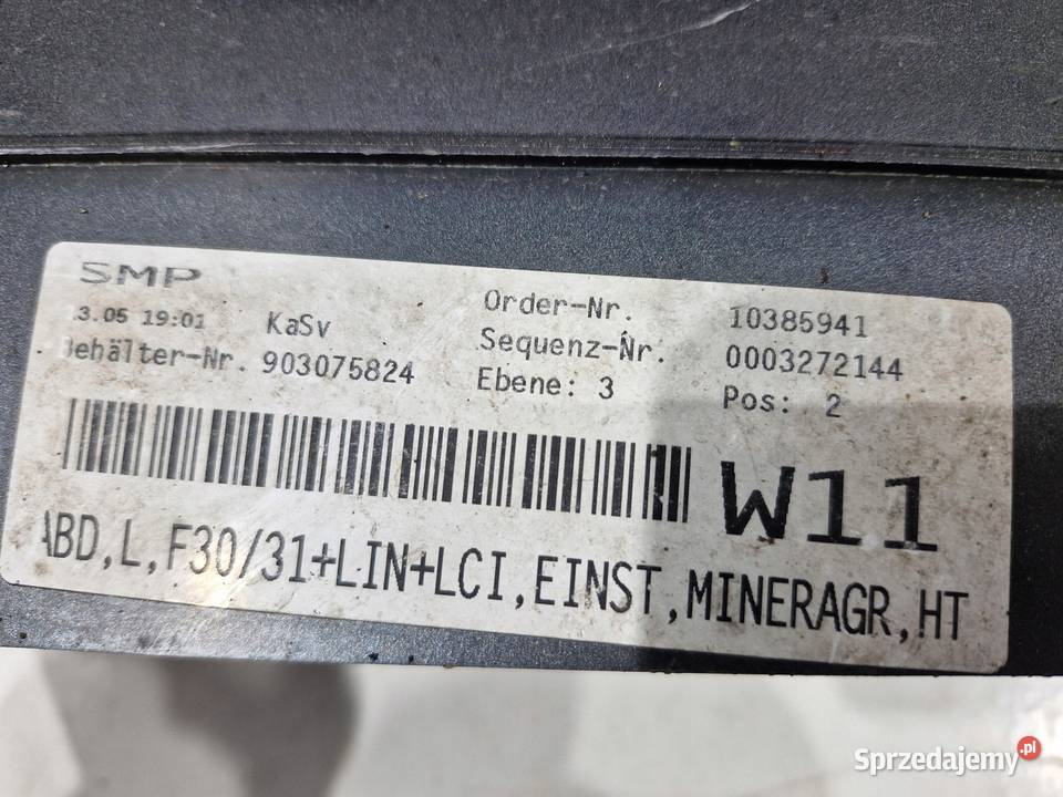 BMW F30 F31 NAKŁADKA LISTWA PROGOWA LEWA B39