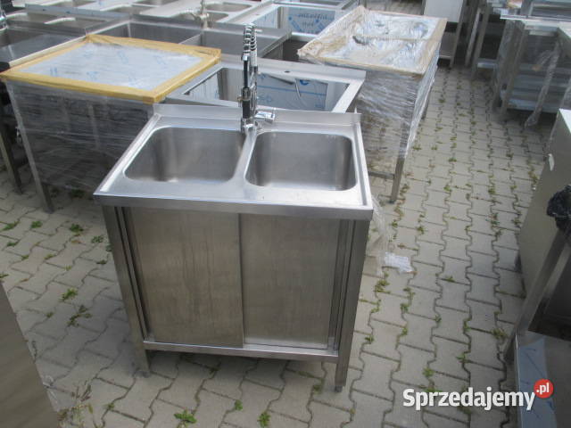 Zlew Gastronomiczny 2 Komorowy Drzwi Suwane Z Biznes i Przemysł wielkopolskie sprzedam