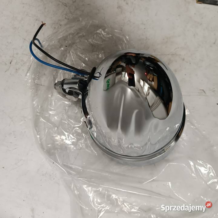 Lampa Reflektor Przód Metal Daszek Chopper Racibórz