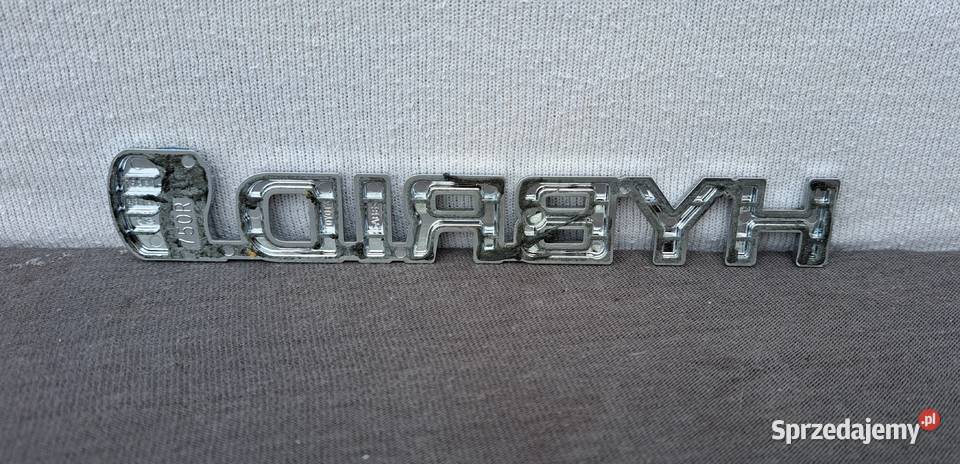 7536148120 emblemat napis HYBRID błotnik prawy dolnośląskie Mielęcin