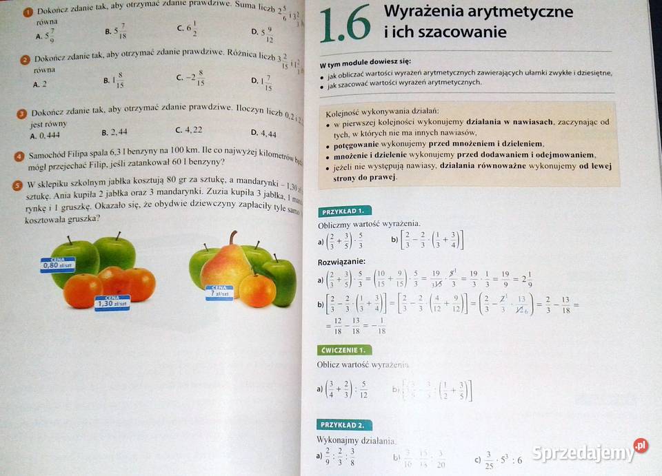 Liczy się matematyka Kl 1 Podręcznik Gimnazjum