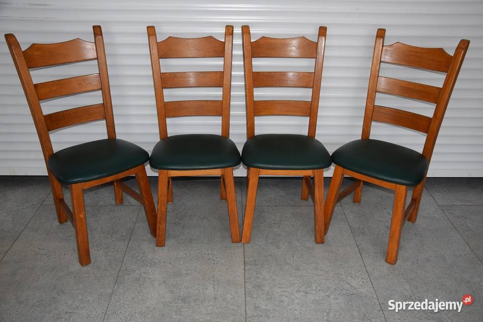 krzesła dębowe 4 sztuki nowe Krzesła