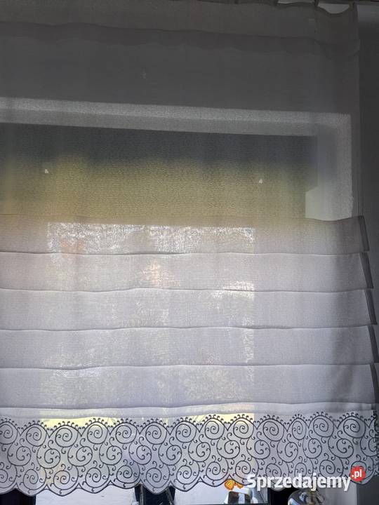 Roleta rzymska z haftemPanelFirana