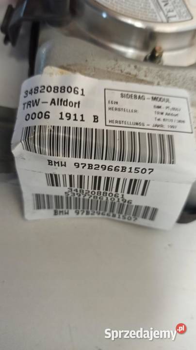 AIRBAG PODUSZKA PRAWY PRZÓD 3482088061 BMW E39 dolnośląskie sprzedam