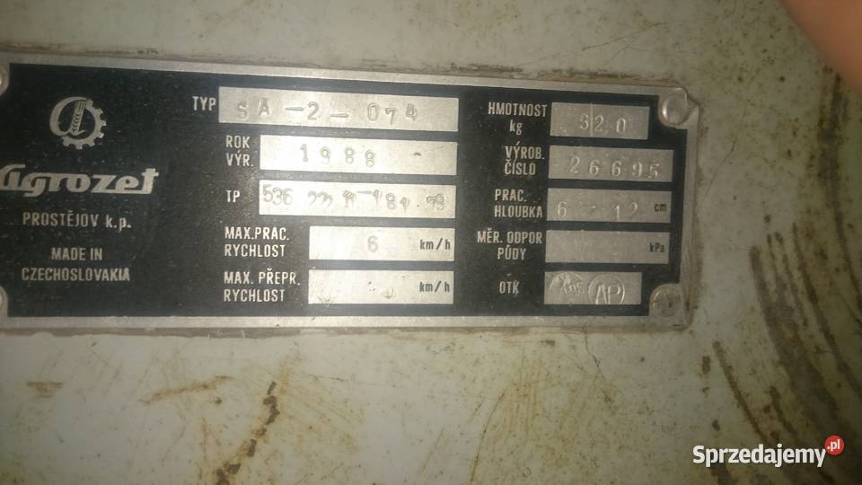 Sadzarka Czeska SA2074 ORYGINAŁ nieuszkodzony Konary
