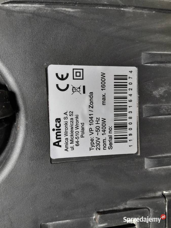 Mały Odkurzacz AMICA VP 1041 Sosnowiec