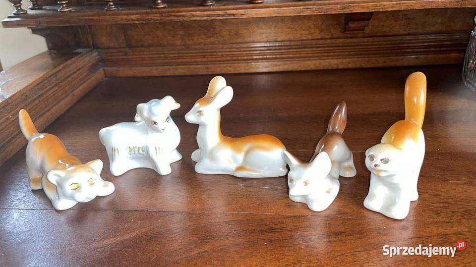 Baranek Figurka Połonne Fabryka Fajansu i Gdańsk