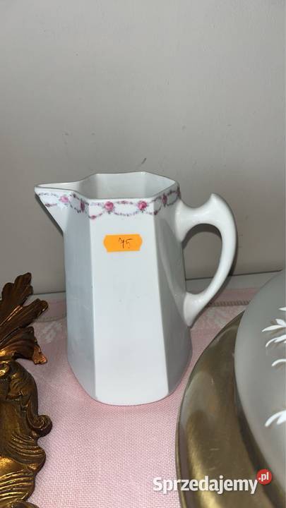 Dzbanek z malutkimi różyczkami Gustafsberg Gdańsk