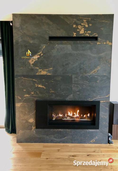 Dekoracyjny czarnozłoty fornir z kamienia BLACK Wrocław