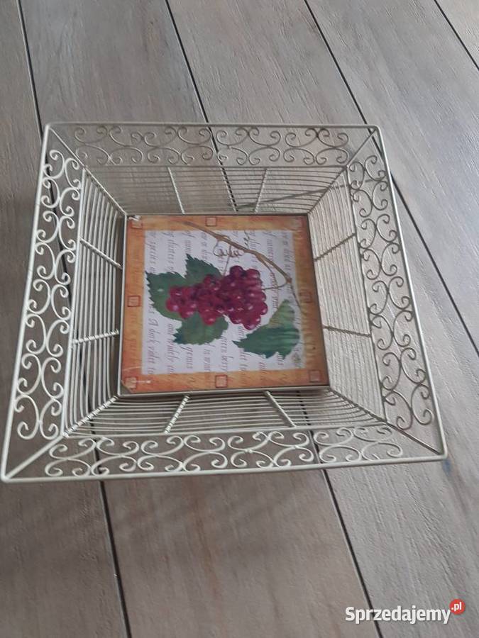 Koszyk metalowy W stylu Prowansji