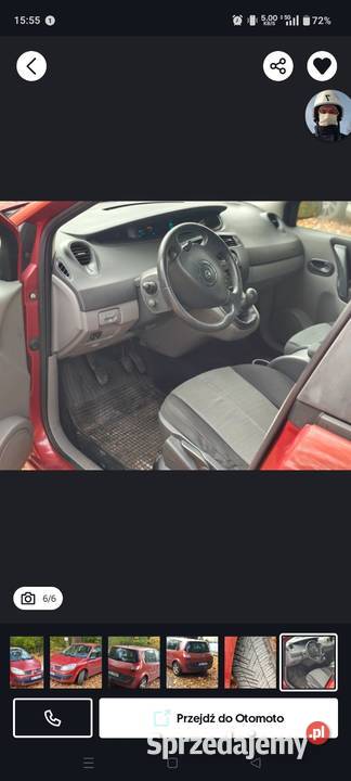 Renault scenic 2 16 16v LPG gaz zachodniopomorskie Kołobrzeg