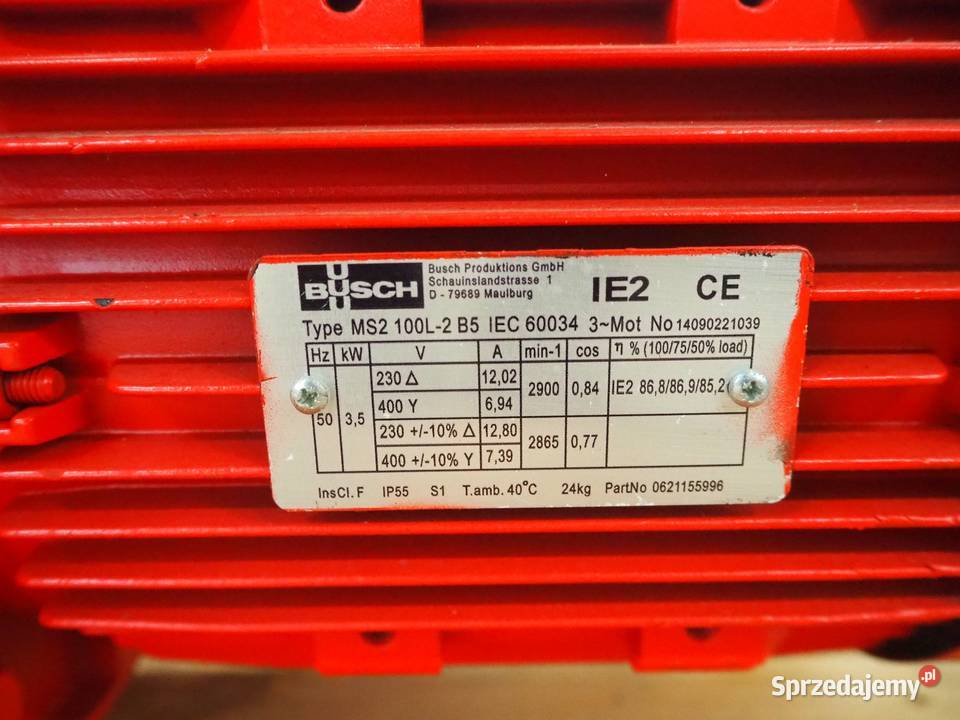 Busch MM 1142 B VS3 pompa próżniowa sprzedam