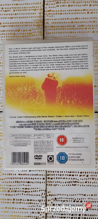 UNIKAT The Doors DVD Nowy w folii Kultowy film kujawsko-pomorskie Wąbrzeźno