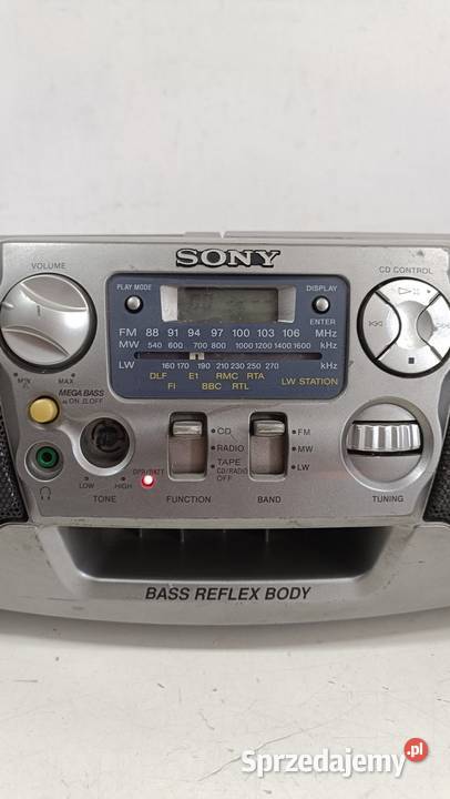 Radiomagnetofon przenośny z CD SONY CFDV27L Radioodtwarzacze Poznań