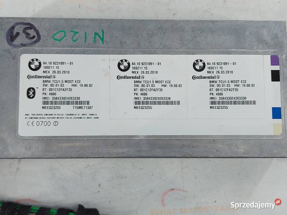 BMW F10 10r moduł bluetooth 9229740 świętokrzyskie Kielce