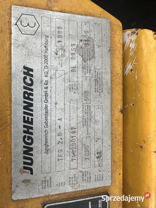 Sprzedam wózek widłowy Kalmar o udźwigu 4 ton Pajęczno