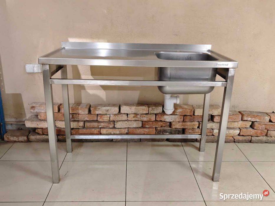 Stół gastronomiczny z dużym zlewem 120x60 polska Góra