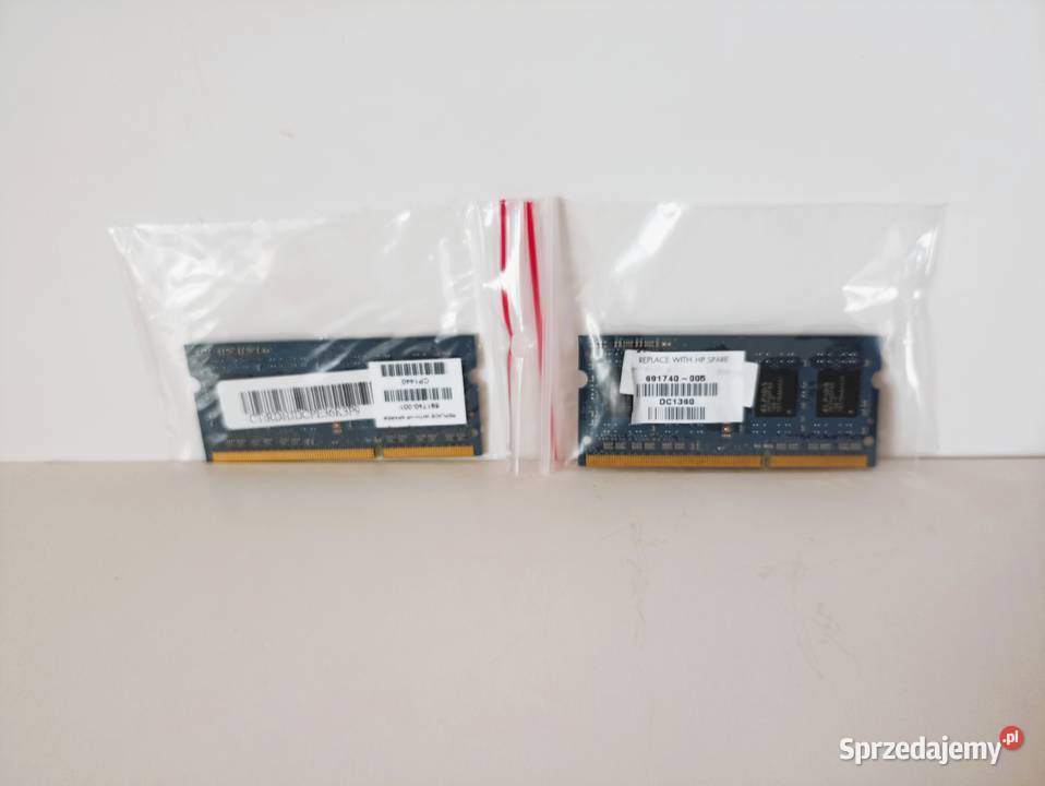 Pamięci Elpida DDR3 2x4GB PC312800 1600MHz stan CL 11 Bełchatów