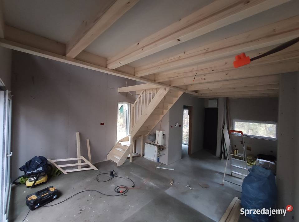 domek opalany 35m nowoczesna stodoła dom z