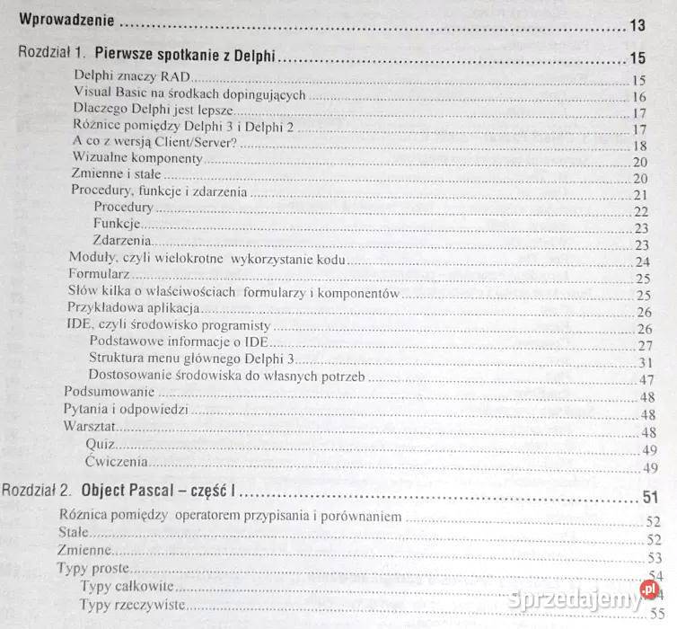 Delphi 3 Dan Osier Steve Grobman Steve Batson Rok wydania 1997 Chełm